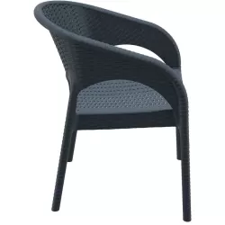 PANAMA DARK GREY ΠΟΛΥΘΡΟΝΑ ΠΟΛ/ΝΙΟΥ 58X64X80εκ.