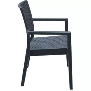IBIZA DARK GREY ΠΟΛΥΘΡΟΝΑ ΠΟΛ/ΝΙΟΥ 58Χ59Χ87εκ.