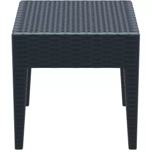MIAMI DARK GREY ΤΡΑΠΕΖΙ 45Χ45Χ45εκ. ΠΟΛ/ΝΙΟΥ