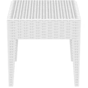MIAMI WHITE ΤΡΑΠΕΖΙ 45Χ45Χ45εκ. ΠΟΛ/ΝΙΟΥ