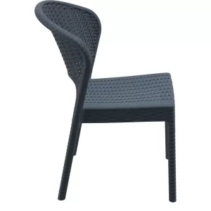DAYTONA DARK GREY ΚΑΡΕΚΛΑ ΠΟΛ/ΝΙΟΥ 55X61X81εκ.