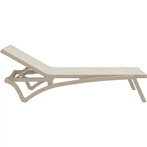 PACIFIC ΞΑΠΛΩΣΤΡΑ TAUPE/TAUPE ΠΟΛ/ΝΙΟΥ 193X68X35εκ.