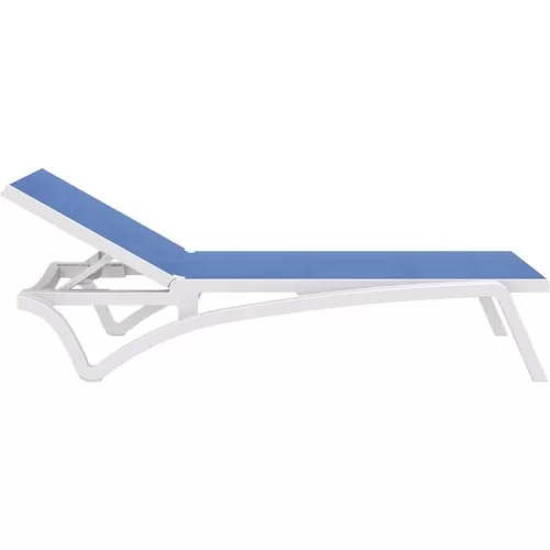 PACIFIC ΞΑΠΛΩΣΤΡΑ WHITE/BLUE ΠΟΛ/ΝΙΟΥ 193X68X35εκ.