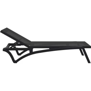 PACIFIC ΞΑΠΛΩΣΤΡΑ BLACK/BLACK ΠΟΛ/ΝΙΟΥ 193X68X35εκ.