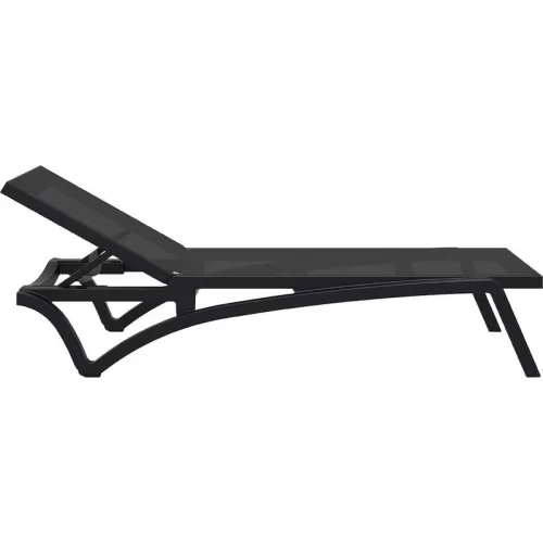 PACIFIC ΞΑΠΛΩΣΤΡΑ BLACK/BLACK ΠΟΛ/ΝΙΟΥ 193X68X35εκ.