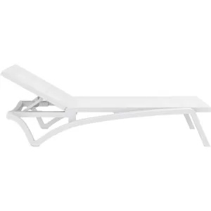 PACIFIC ΞΑΠΛΩΣΤΡΑ WHITE/WHITE ΠΟΛ/ΝΙΟΥ 193X68X35εκ.