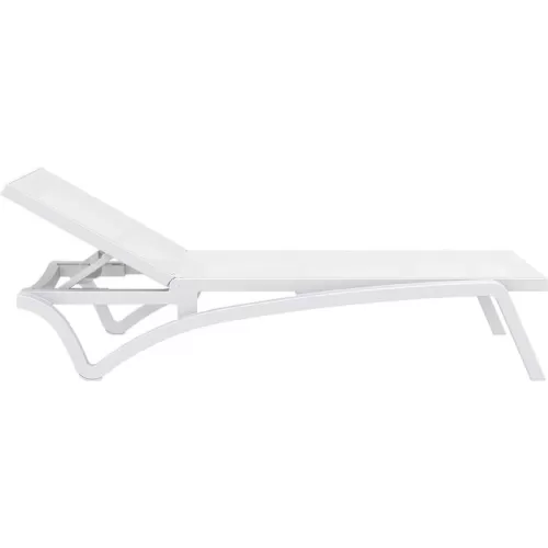 PACIFIC ΞΑΠΛΩΣΤΡΑ WHITE/WHITE ΠΟΛ/ΝΙΟΥ 193X68X35εκ.