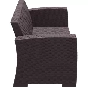 MONACO BROWN 2ΘΕΣΙΟΣ ΚΑΝΑΠΕΣ ΠΟΛ/ΝΙΟΥ 140X79X79εκ.