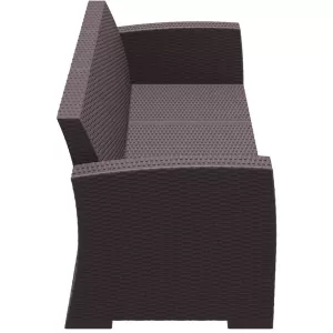 MONACO BROWN 3ΘΕΣΙΟΣ ΚΑΝΑΠΕΣ ΠΟΛ/ΝΙΟΥ 198X79X79εκ.