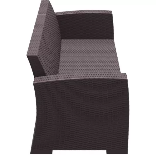 MONACO BROWN 3ΘΕΣΙΟΣ ΚΑΝΑΠΕΣ ΠΟΛ/ΝΙΟΥ 198X79X79εκ.