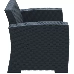 MONACO DARK GREY ΠΟΛΥΘΡΟΝΑ ΠΟΛ/ΝΙΟΥ 82X79X79εκ.