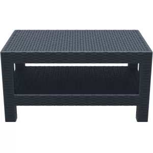 MONACO DARK GREY ΤΡΑΠΕΖΙ 92Χ57Χ45εκ. ΠΟΛ/ΝΙΟΥ