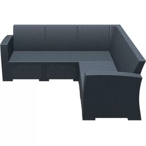 MONACO DARK GREY ΓΩΝΙΑ ΠΟΛ/ΝΙΟΥ 207Χ207Χ79εκ.