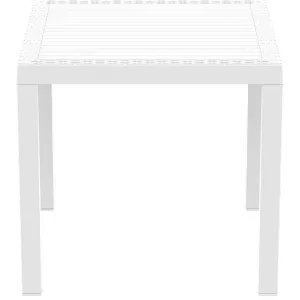 ORLANDO 80Χ80Χ75εκ. WHITE ΤΡΑΠΕΖΙ ΠΟΛ/ΝΙΟΥ