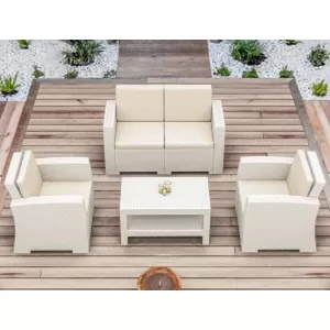 MONACO WHITE 2ΘΕΣ.ΚΑΝΑΠΕΣ ΜΕ ΜΑΞ. ΠΟΛ/ΝΙΟΥ 140Χ79Χ79εκ.