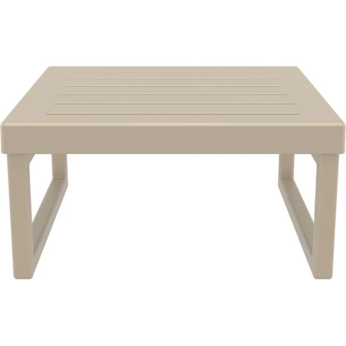 MYKONOS ΤΡΑΠΕΖΙ TAUPE 65X65X33εκ. ΠΟΛ/ΝΙΟΥ