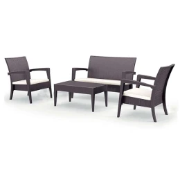 MIAMI SET BROWN ΜΕ ΜΑΞ.(1ΚΑΝ.+2ΠΟΛ+ΤΡΑΠ.92Χ53εκ.)ΠΟΛ/ΝΙΟΥ