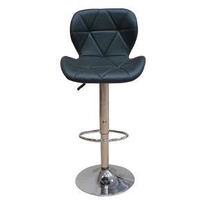 Σκαμπό Μπάρ 2τμχ Bar91 Black Pu 48x49x109εκ.