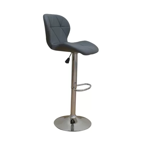 BAR91 GREY PU(Σ2)ΣKAMΠO ΜΕ ΑΜΟΡΤΙΣΕΡ 48X49X109εκ.