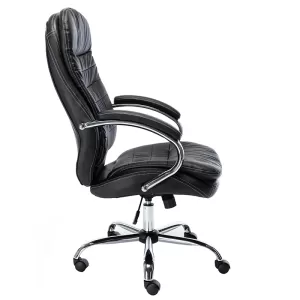 A4400 ΜΑΥΡΗ ΠΟΛΥΘΡΟΝΑ ΓΡΑΦΕΙΟΥ  68Χ75Χ56-116/65-125εκ.