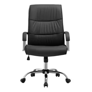 A3650 ΜΑΥΡΗ ΠΟΛΥΘΡΟΝΑ ΓΡΑΦΕΙΟΥ 59.5X68X44-101/54-110εκ.