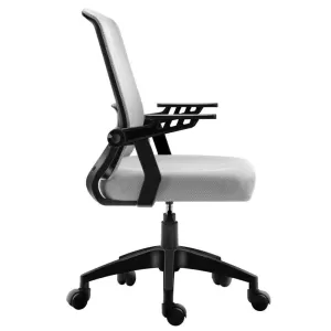 A1180B ΜΑΥΡΟ/ΓΚΡΙ MESH ΠΟΛ/ΝΑ ΓΡΑΦΕΙΟΥ 59Χ57Χ44-90/52-97εκ.