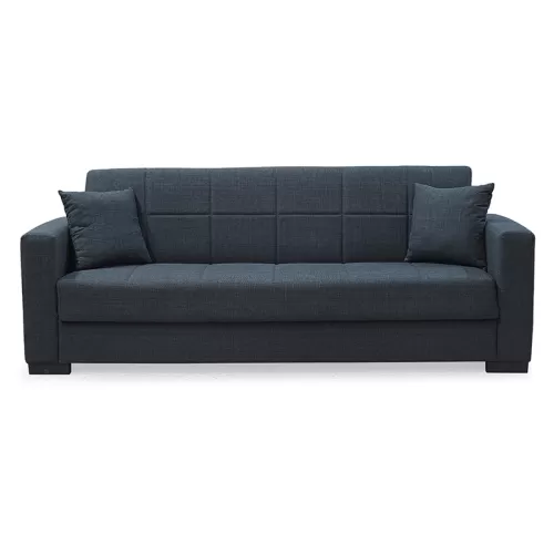 ROVER DARK GREY ΥΦΑΣΜΑ 3ΘΕΣΙΟΣ ΚΑΝΑΠΕΣ/ΚΡΕΒΑΤΙ ΜΕ ΑΠΟΘ.ΧΩΡΟ 210X80X75εκ.