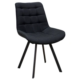 MIRA BLACK ΥΦΑΣΜΑ ΚΑΡΕΚΛΑ ΜΕΤΑΛΛΙΚΗ 53X59X86εκ.