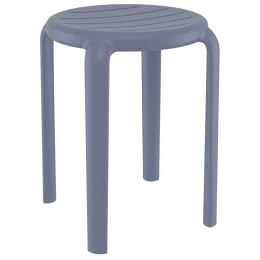 TOM 45εκ. DARK GREY ΣΚΑΜΠΟ ΠΟΛ/ΝΙΟΥ 34X34X45εκ.