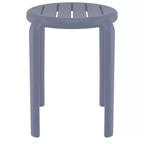 TOM 45εκ. ΣΚΑΜΠΟ DARK GREY ΠΟΛ/ΝΙΟΥ 34X34X45εκ.