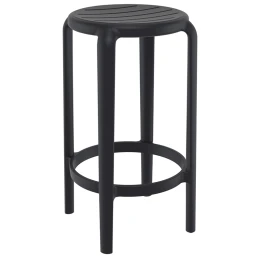 TOM 65εκ. ΣΚΑΜΠΟ BLACK ΠΟΛ/ΝΙΟΥ 36X36X65εκ.
