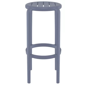 TOM 75εκ. ΣΚΑΜΠΟ DARK GREY ΠΟΛ/ΝΙΟΥ 36X36X75εκ.