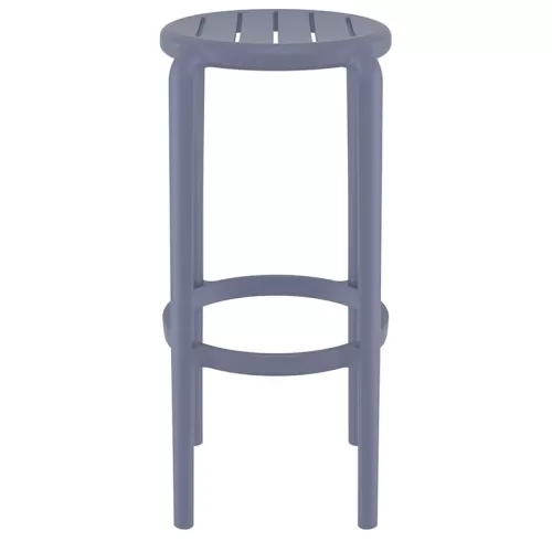TOM 75εκ. ΣΚΑΜΠΟ DARK GREY ΠΟΛ/ΝΙΟΥ 36X36X75εκ.