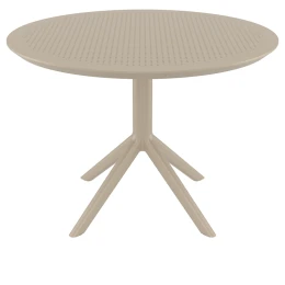 SKY TAUPE Φ105X74εκ. ΤΡΑΠΕΖΙ ΠΟΛ/ΝΙΟΥ