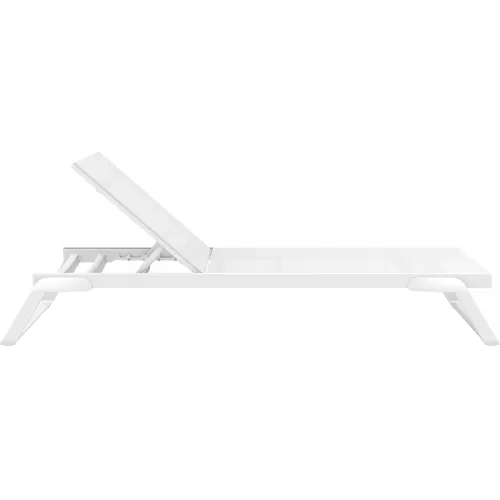 TROPIC ΞΑΠΛΩΣΤΡΑ WHITE/WHITE ΑΛΟΥΜ-ΠΟΛ/ΝΙΟΥ 210X72X31εκ.