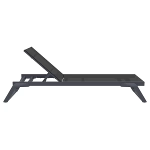 TROPIC ΞΑΠΛΩΣΤΡΑ DARK GREY/BLACK ΑΛΟΥΜ-ΠΟΛ/ΝΙΟΥ 210X72X31εκ.