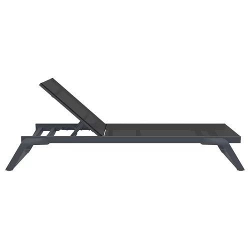TROPIC ΞΑΠΛΩΣΤΡΑ DARK GREY/BLACK ΑΛΟΥΜ-ΠΟΛ/ΝΙΟΥ 210X72X31εκ.