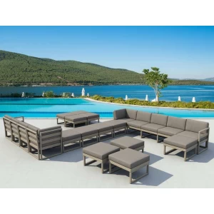 MYKONOS ΜΑΞΙΛΑΡΙ ΚΑΘΙΣΜΑΤΟΣ LIGHT BROWN 65Χ65Χ10εκ.