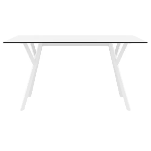 MAX ΤΡΑΠΕΖΙ 140X80Χ74εκ. WHITE LAMINATE 12mm