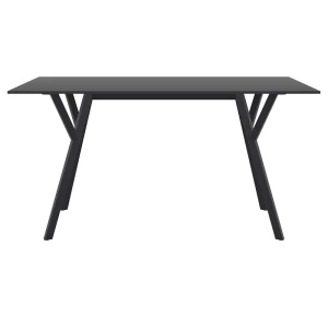 MAX ΤΡΑΠΕΖΙ 140X80Χ74εκ. BLACK LAMINATE 12mm