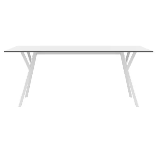 MAX ΤΡΑΠΕΖΙ 180X90Χ74εκ. WHITE LAMINATE 12mm