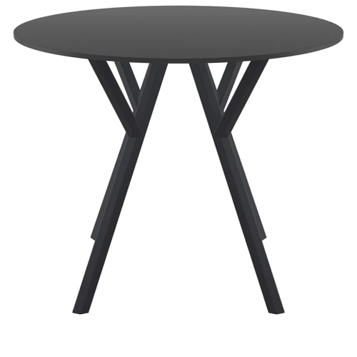 MAX ΤΡΑΠΕΖΙ Φ90Χ74εκ. BLACK LAMINATE 12mm