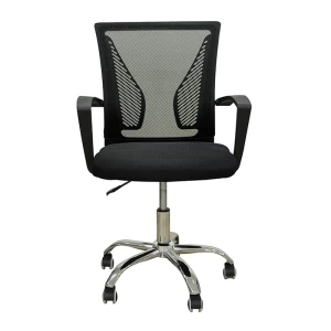 A9880 ΜΑΥΡO MESH ΠΟΛΥΘΡΟΝΑ ΓΡΑΦΕΙΟΥ 57X54X40-91/48-99εκ.