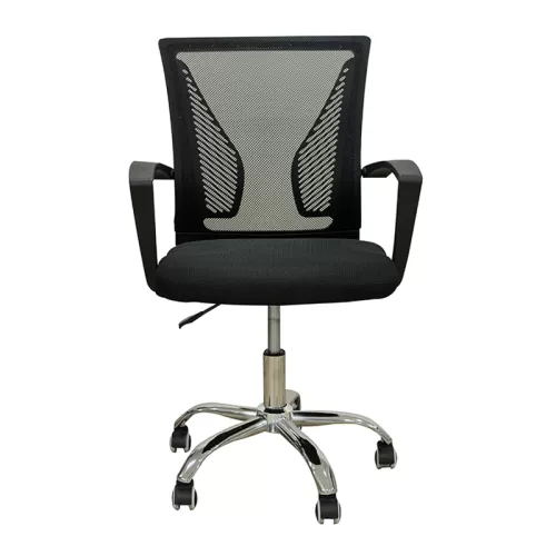 A9880 ΜΑΥΡO MESH ΠΟΛΥΘΡΟΝΑ ΓΡΑΦΕΙΟΥ 57X54X40-91/48-99εκ.