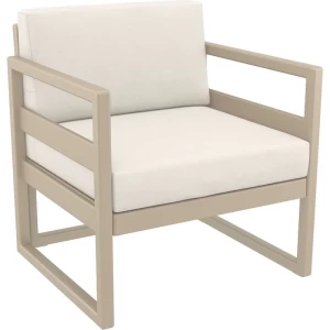 MYKONOS ΜΑΞΙΛΑΡΙ ΠΛΑΤΗΣ BEIGE 65Χ35Χ16/9εκ.