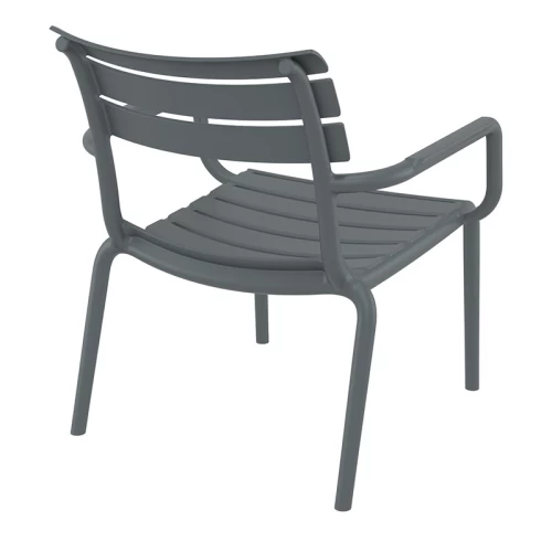 PARIS LOUNGE DARK GREY ΠΟΛ/ΝΑ ΠΟΛ/ΝΙΟΥ 68X70X76εκ.