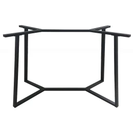 BISTRO ΜΕΣΑΙΟΥ ΥΨΟΥΣ 110X60X93εκ. ΒΑΣΗ ΜΕΤΑΛΛΙΚΗ ΜΕ ΡΕΓ/ΡΟΥΣ ΜΑΥΡΗ