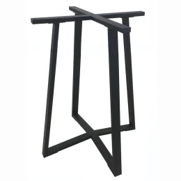 BISTRO ΜΕΣΑΙΟΥ ΥΨΟΥΣ 60X60X93εκ. ΒΑΣΗ ΜΕΤΑΛΛΙΚΗ ΜΕ ΡΕΓ/ΡΟΥΣ ΜΑΥΡΗ