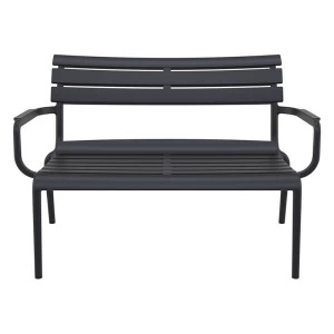 PARIS ΚΑΝΑΠΕΣ BLACK 116X70X75εκ. ΠΟΛ/ΝΙΟΥ