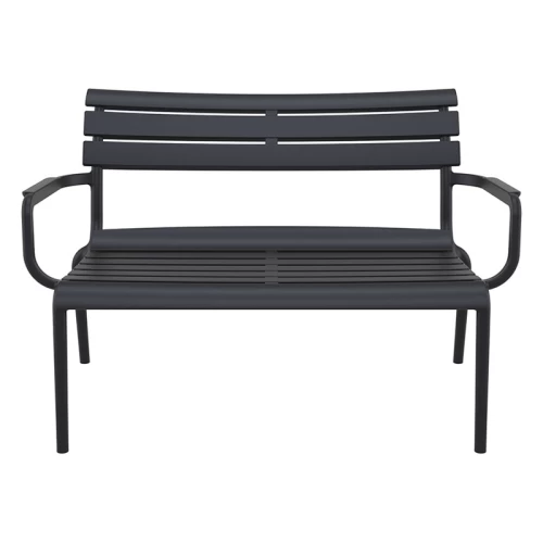 PARIS ΚΑΝΑΠΕΣ BLACK 116X70X75εκ. ΠΟΛ/ΝΙΟΥ